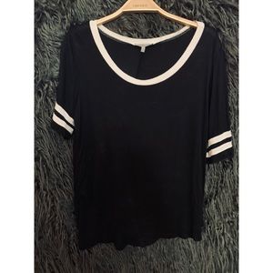 Varsity stripe oversize tee